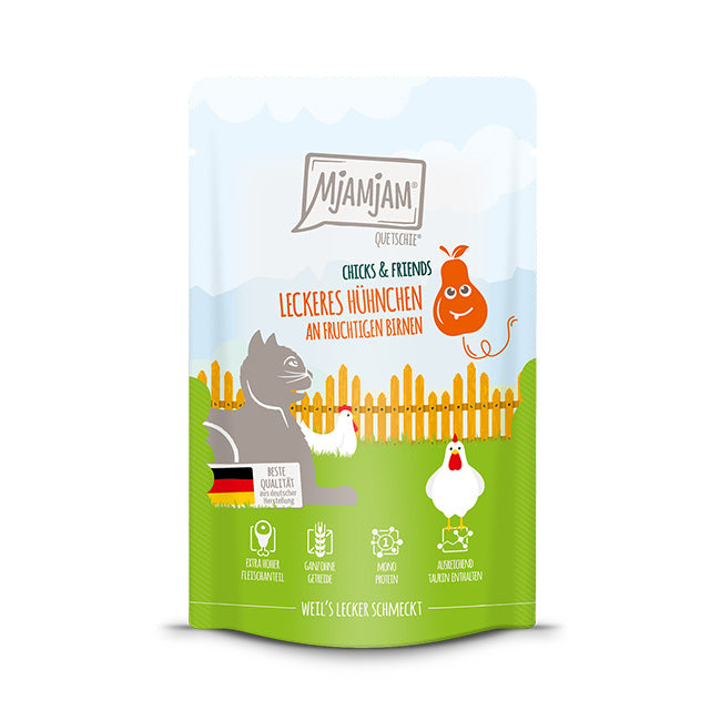 MjAMjAM - Chicks & Friends Pollo con Pera 125g