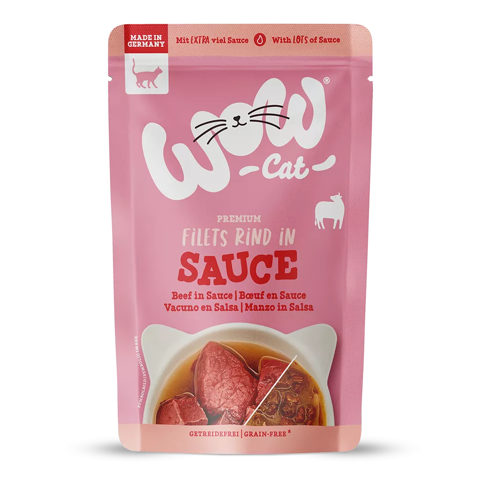 WOW Cat - Vacuno en Salsa 85gr