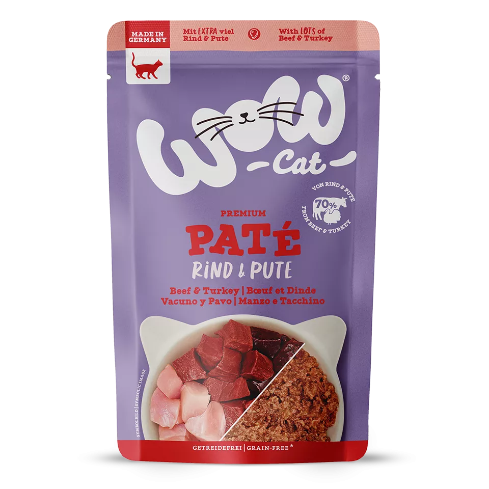 WOW Cat - Vacuno y Pavo en Paté 125gr