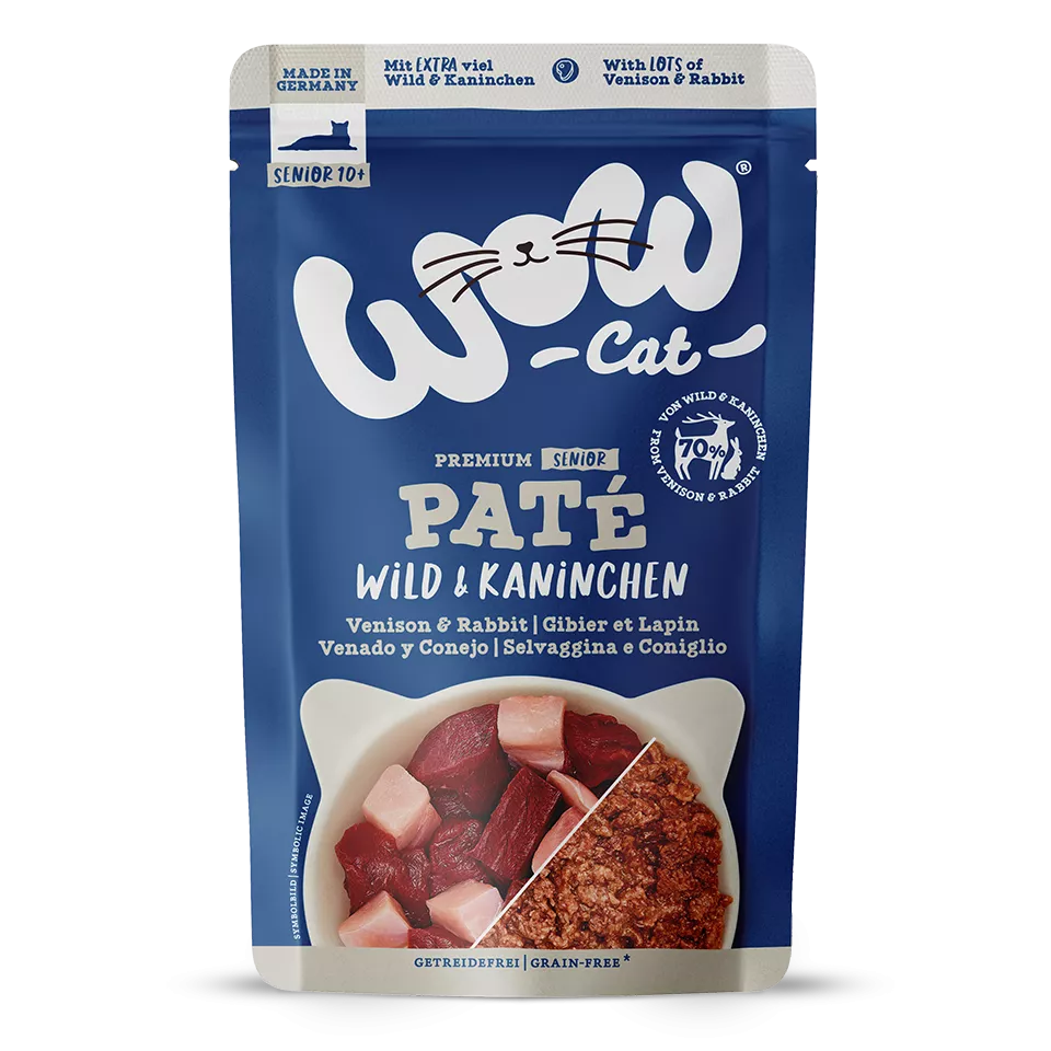 WOW Cat - Venado y Conejo en Paté (Senior) 125gr