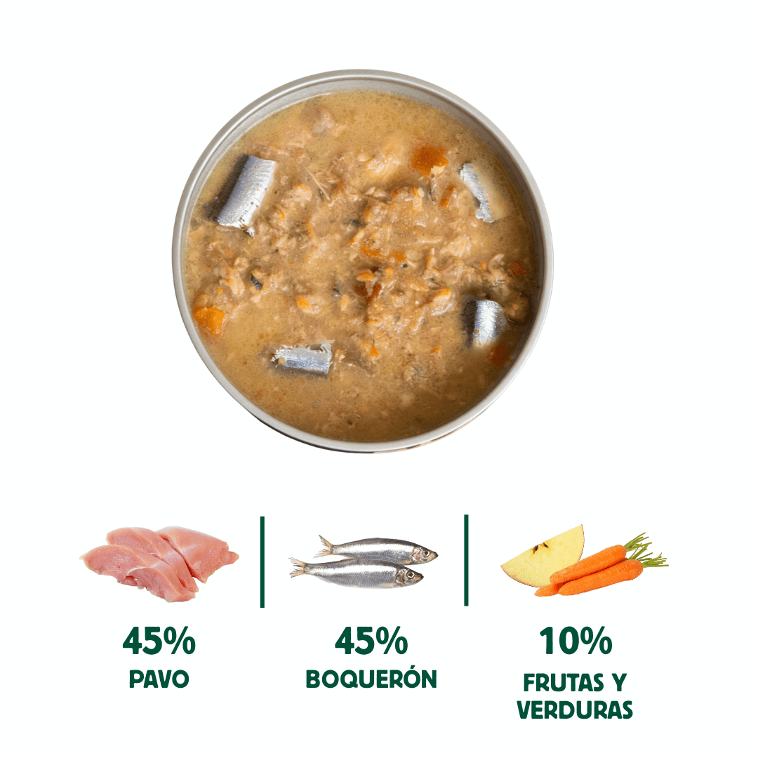 Wild Balance – Ragoût maison d'anchois, dinde et pomme 280g