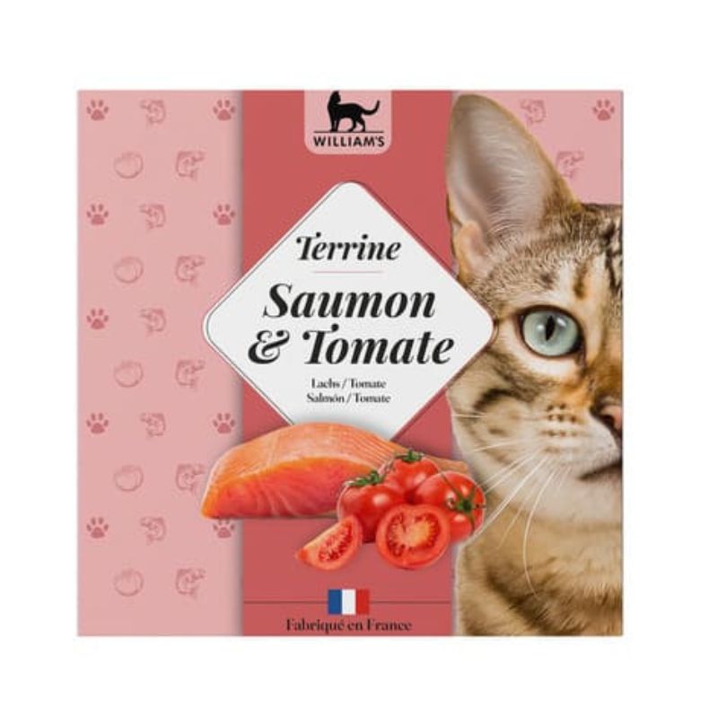 William's - Tarrina Gato de Salmón y Tomate 80g