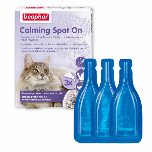 Beaphar - Calming Spot On Pipetas Calmantes para Gato (3 Pipetas)