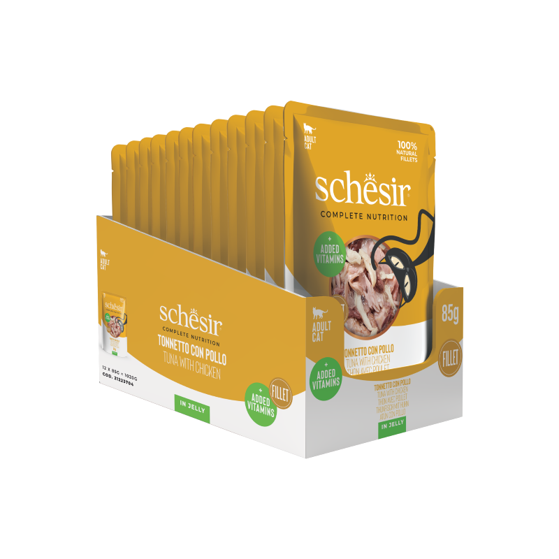 Schesir - Atún con Pollo en gelatina 85g