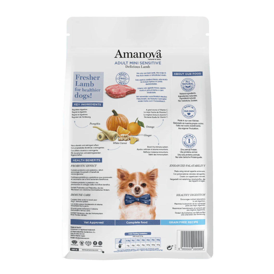 Amanova - Adult Mini Sensitive Cordero