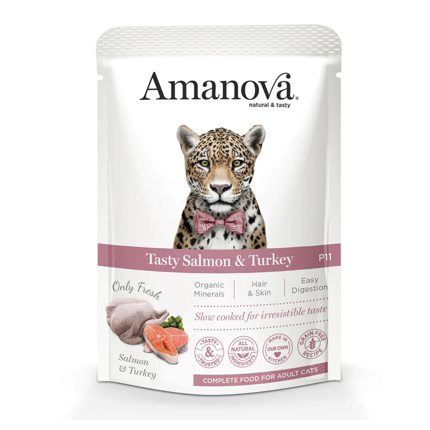 Amanova - Salmón y Pavo 85gr