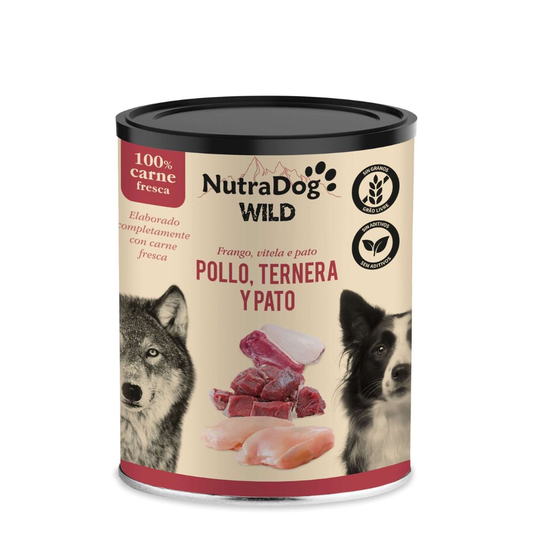 NutraDog Wild - Poulet, bœuf et canard 400 g