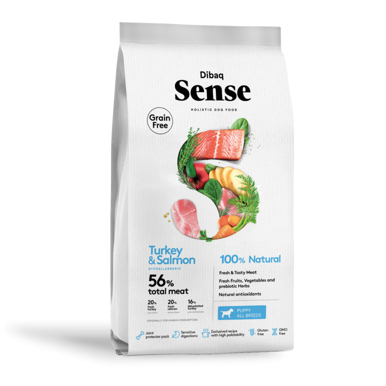 Dibaq Sense - Grain Free Salmón y Pavo (Cachorro)