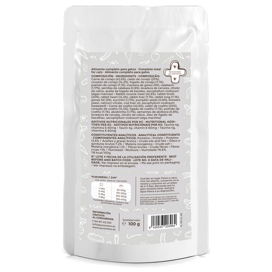 PuroMenu - Caza del Día (Conejo con Ganso) 100g