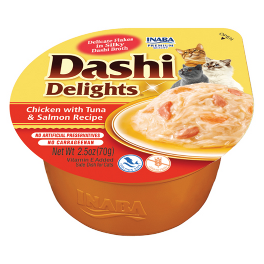 Délices Dashi - Poulet au thon et au saumon 70g