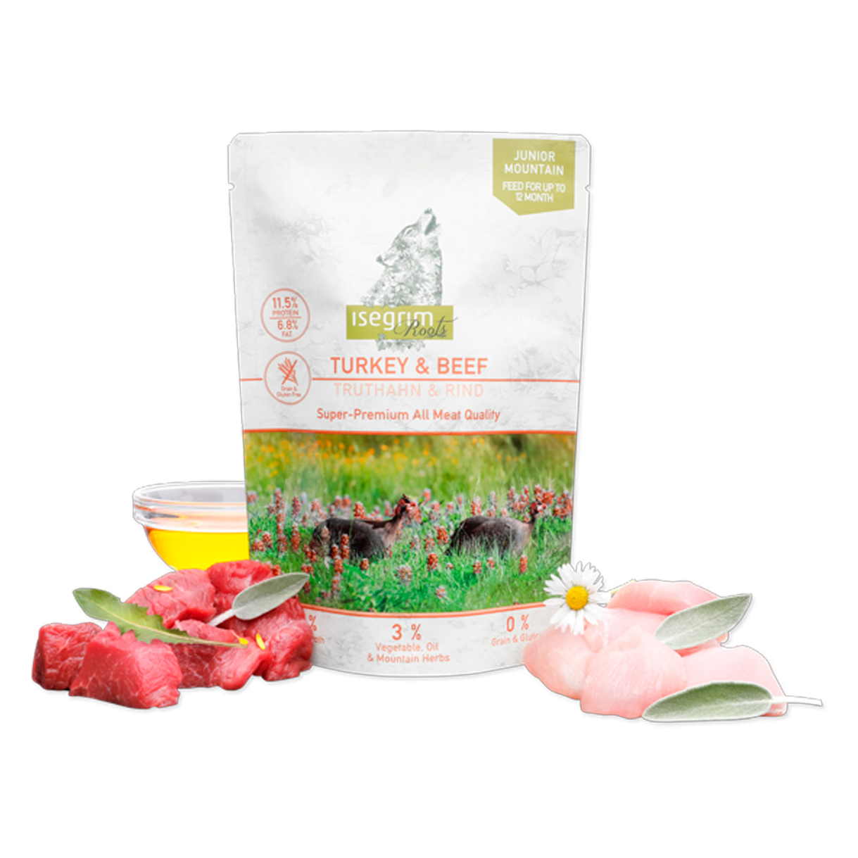 Isegrim - Junior JUNIOR Montagne (Dinde et Bœuf) 410g