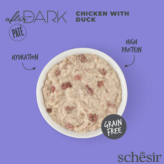Schesir After Dark - Pollo con pato en paté 80g