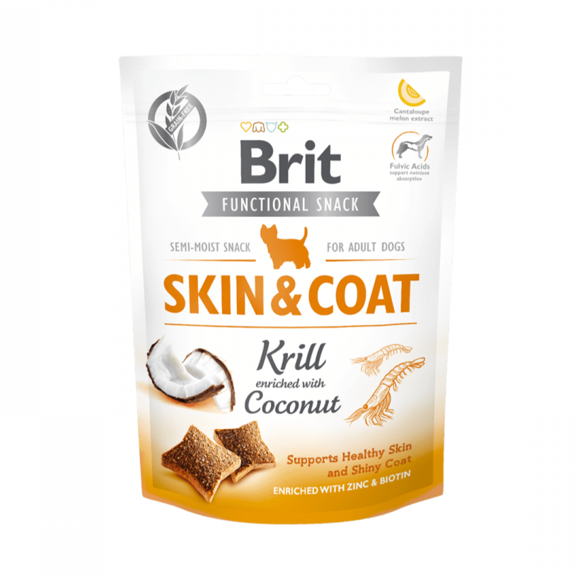 Brit Care - SKIN & COAT Krill Functional Snack para perros 150gr
