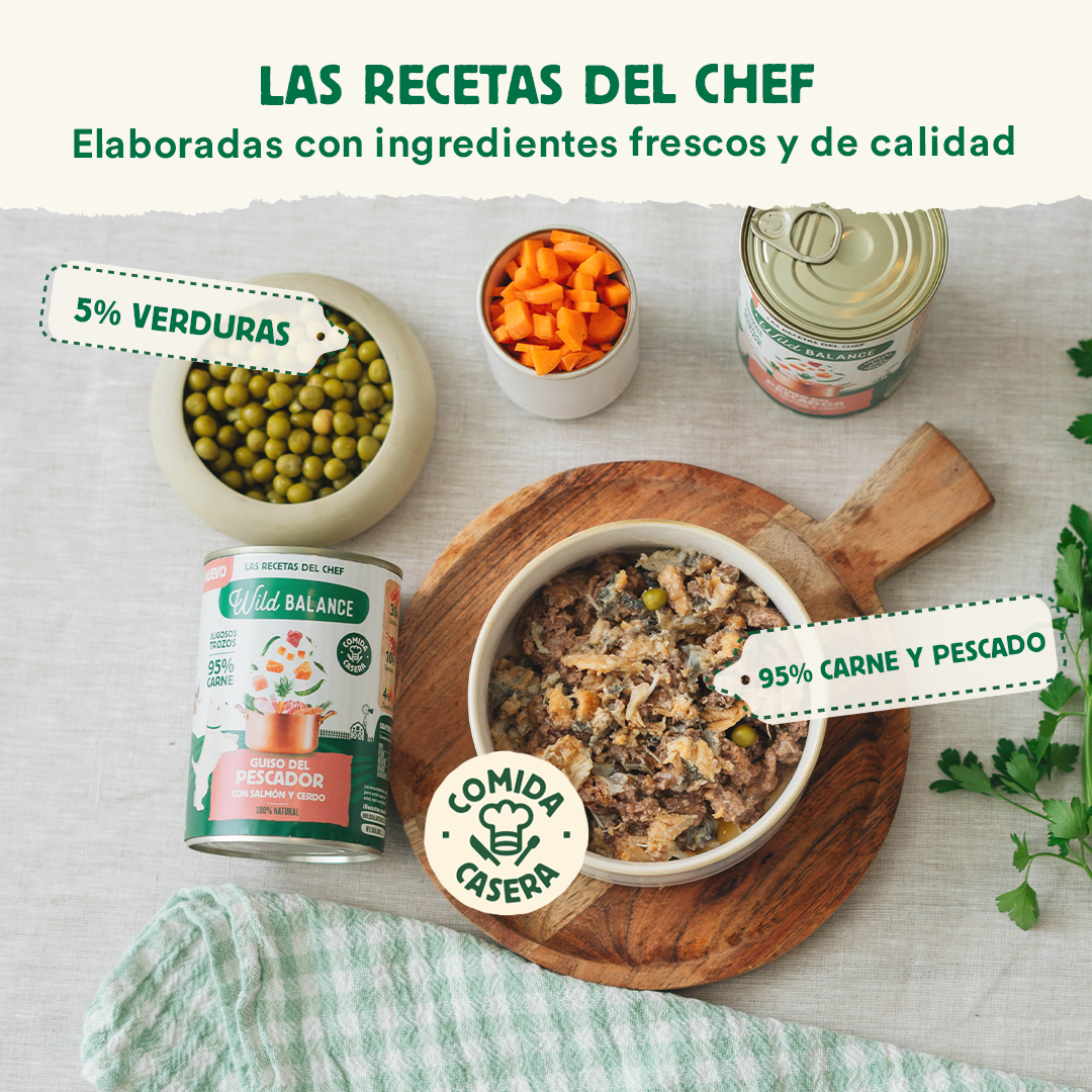 Wild Balance - Guiso del Pescador (Salmón y Cerdo) 400g