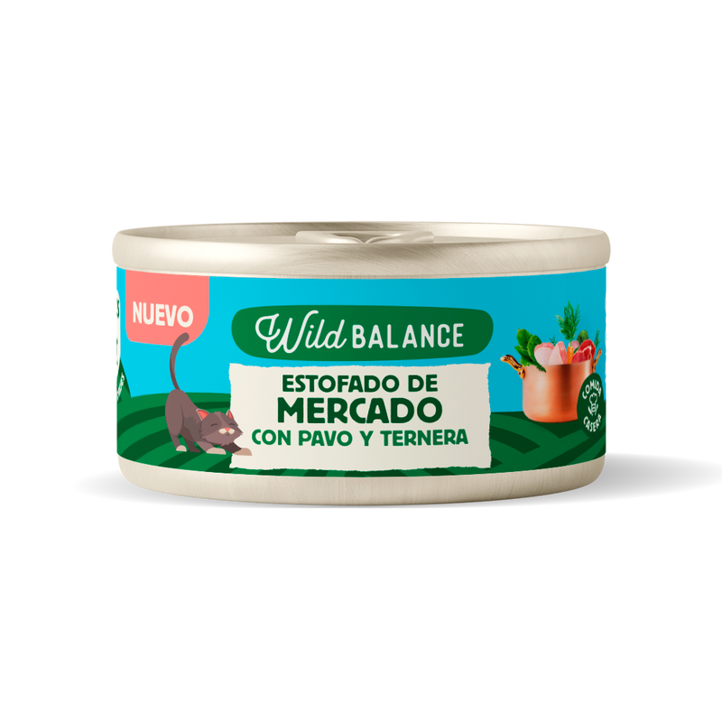 Wild Balance - Estofado de Mercado (Pollo, Pavo y Ternera) 80gr