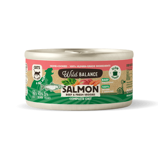 Wild Balance - Saumon et bœuf (Philosophie BARF) 120 gr