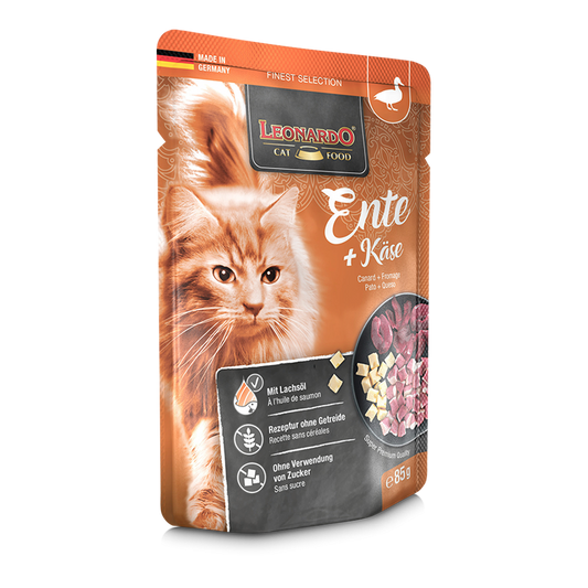 Nourriture pour chat Leonardo - Canard au fromage