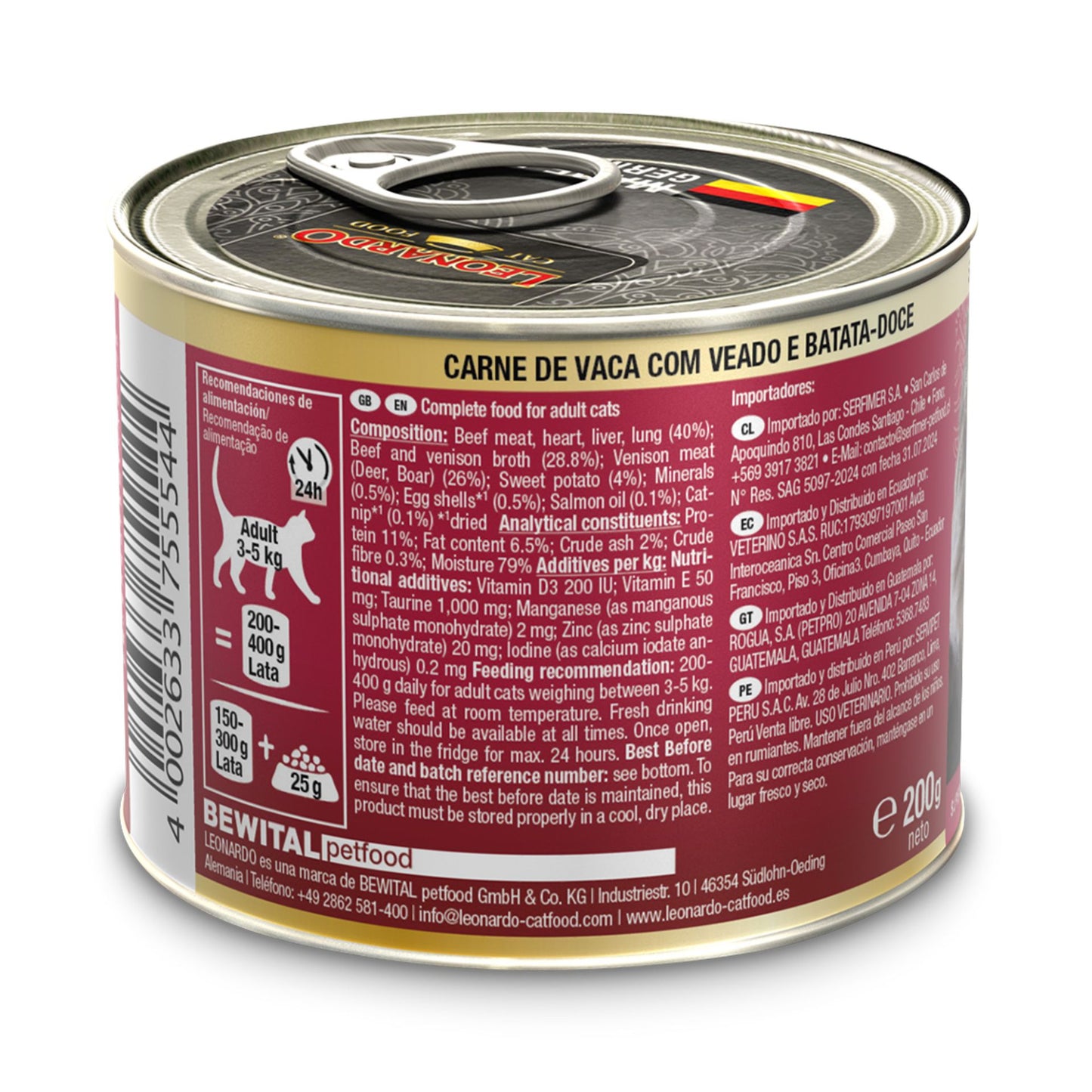 Leonardo - Bœuf, cerf & patate douce 200g