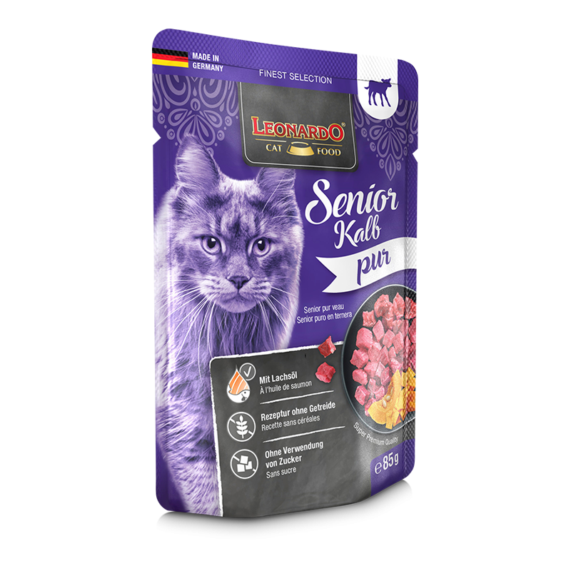 Nourriture pour chat Leonardo - Purée de bœuf (Senior)
