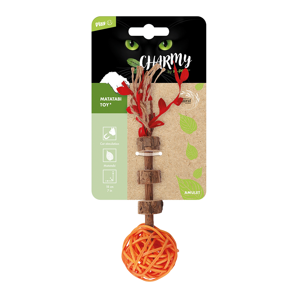M-PETS - Charmy Amulet Matatabi Jouet pour chat à l'herbe à chat