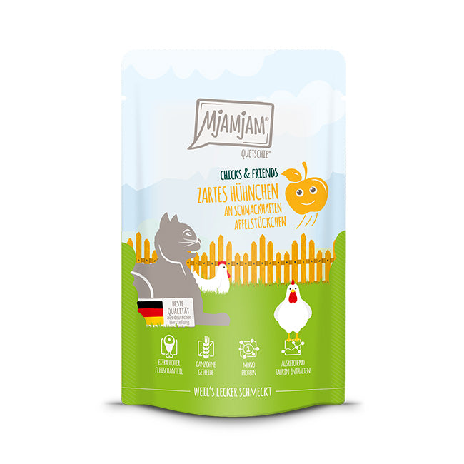 MjAMjAM - Chicks & Friends Pollo con Manzana 125g