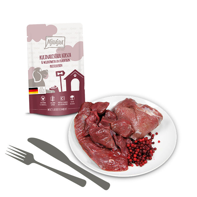 MjAMjAM - Ciervo y Jabalí culinarios con Arándanos 125g