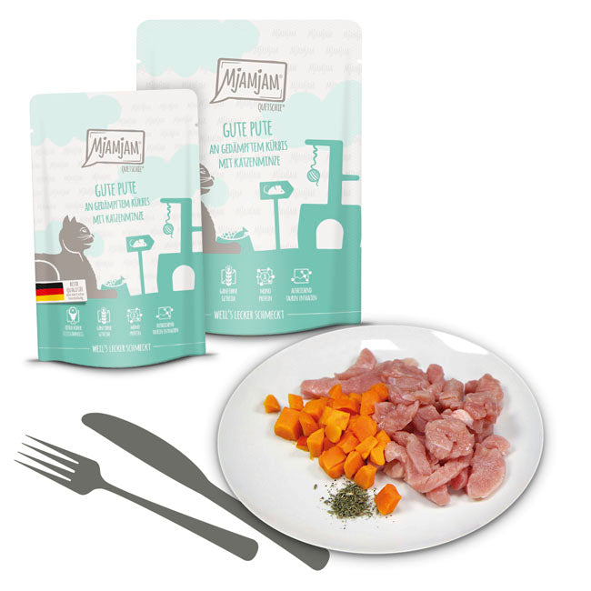 MjAMjAM - Pavo con Calabaza al vapor 125g