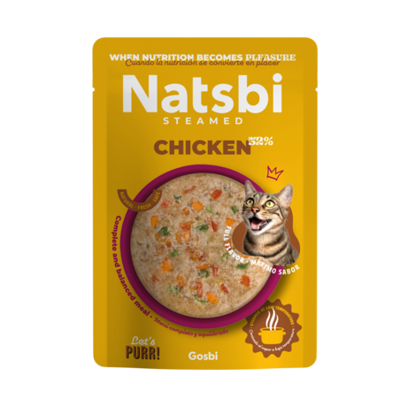 Natsbi - Pollo para gatos 80gr