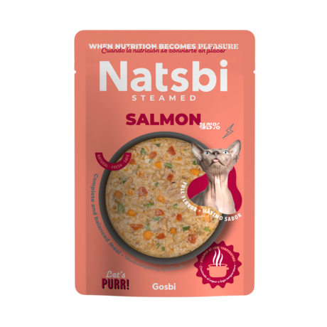 Natsbi - Salmón para gatos 80gr