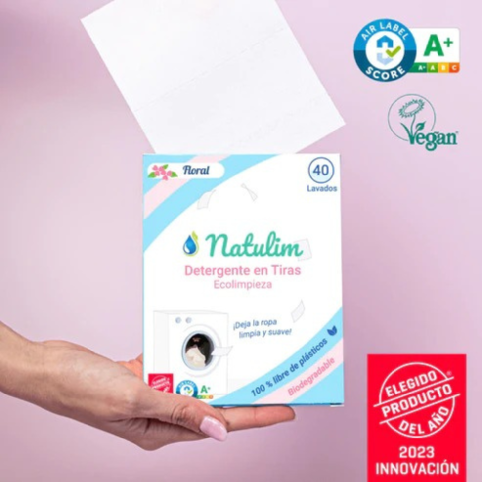 Natulim - Detergente para ropa en tiras (Floral)