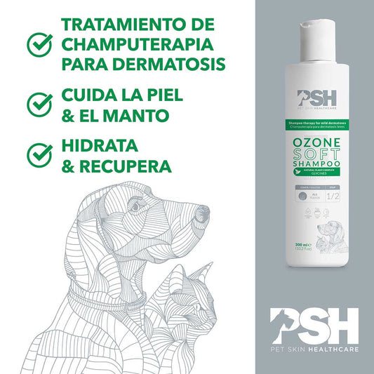 PSH - Shampoing doux à l'ozone (dermatite légère)
