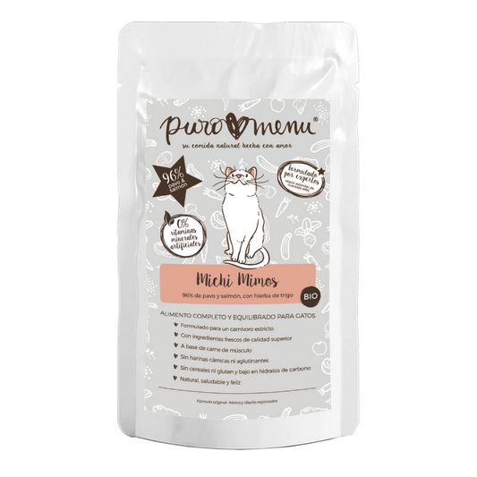 PuroMenu - Michi Mimos BIO (Pavo y Salmón) 100g