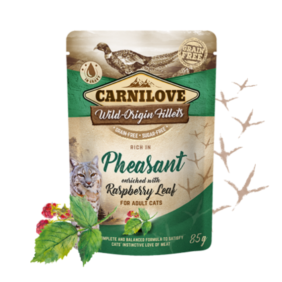 Carnilove - Rico en Faisán con hojas de Frambuesa 85g