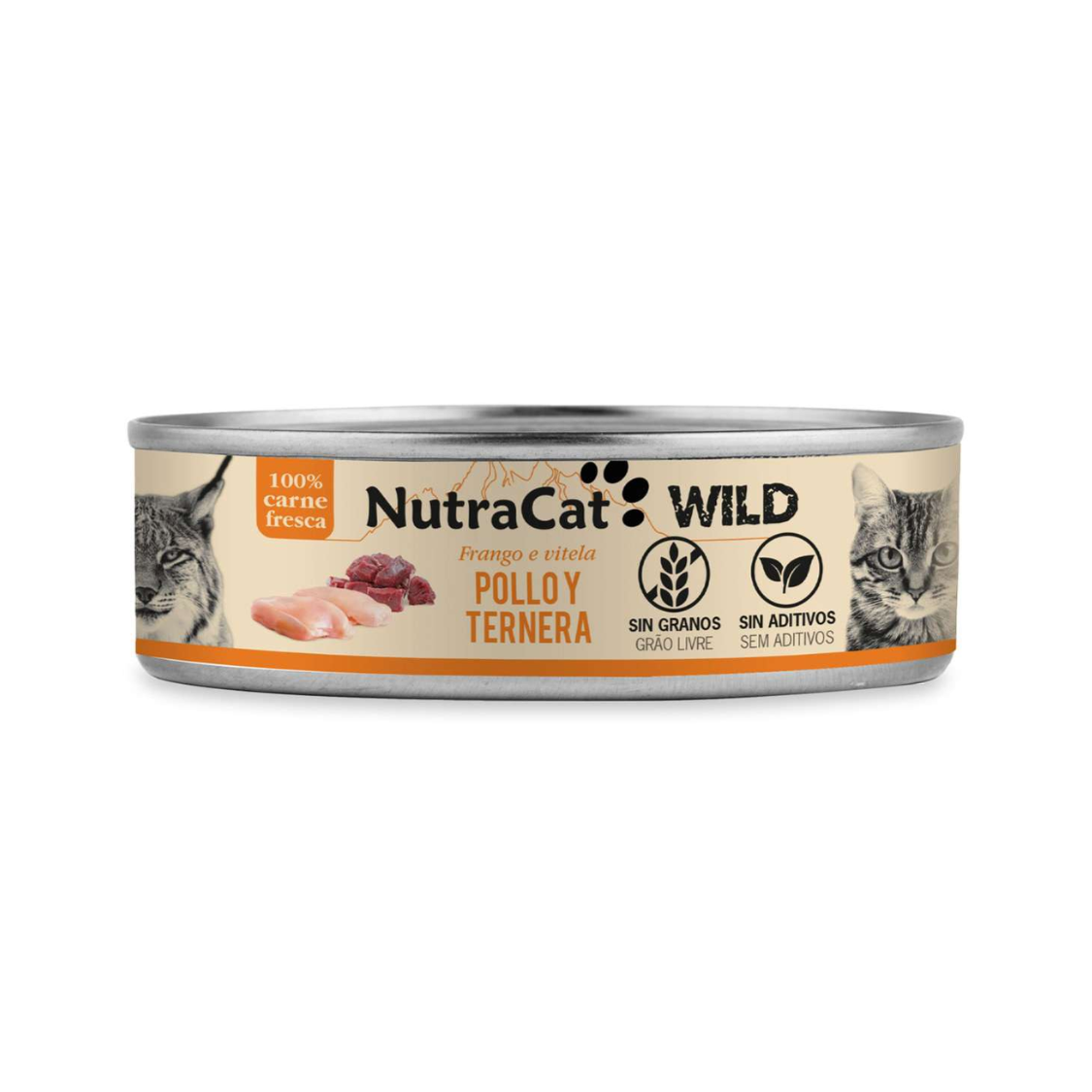 NutraCat Wild - Pollo y Ternera 80gr