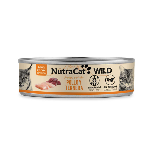 NutraCat Wild - Poulet et Bœuf 80gr