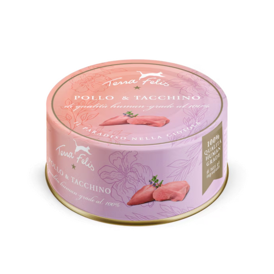 Terra Felis - Poulet et Dinde 80g