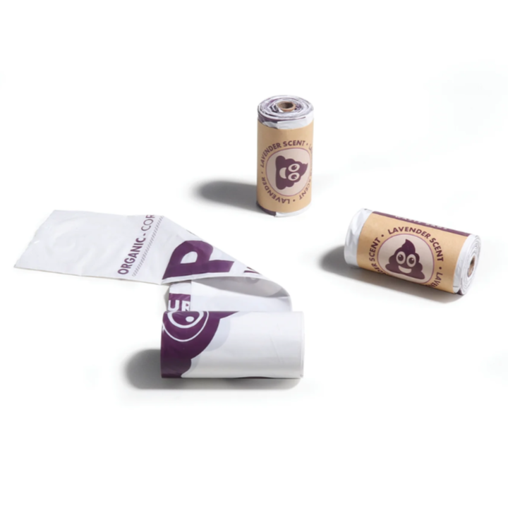 M-PETS – Bolsas higiénicas ecológicas con almidón de maíz (8 rollos/120 bolsas)