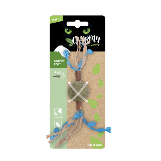 M-PETS - Branche d'arbre Charmy avec herbe à chat