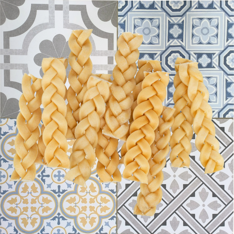 Trenza de Piel de Búfalo