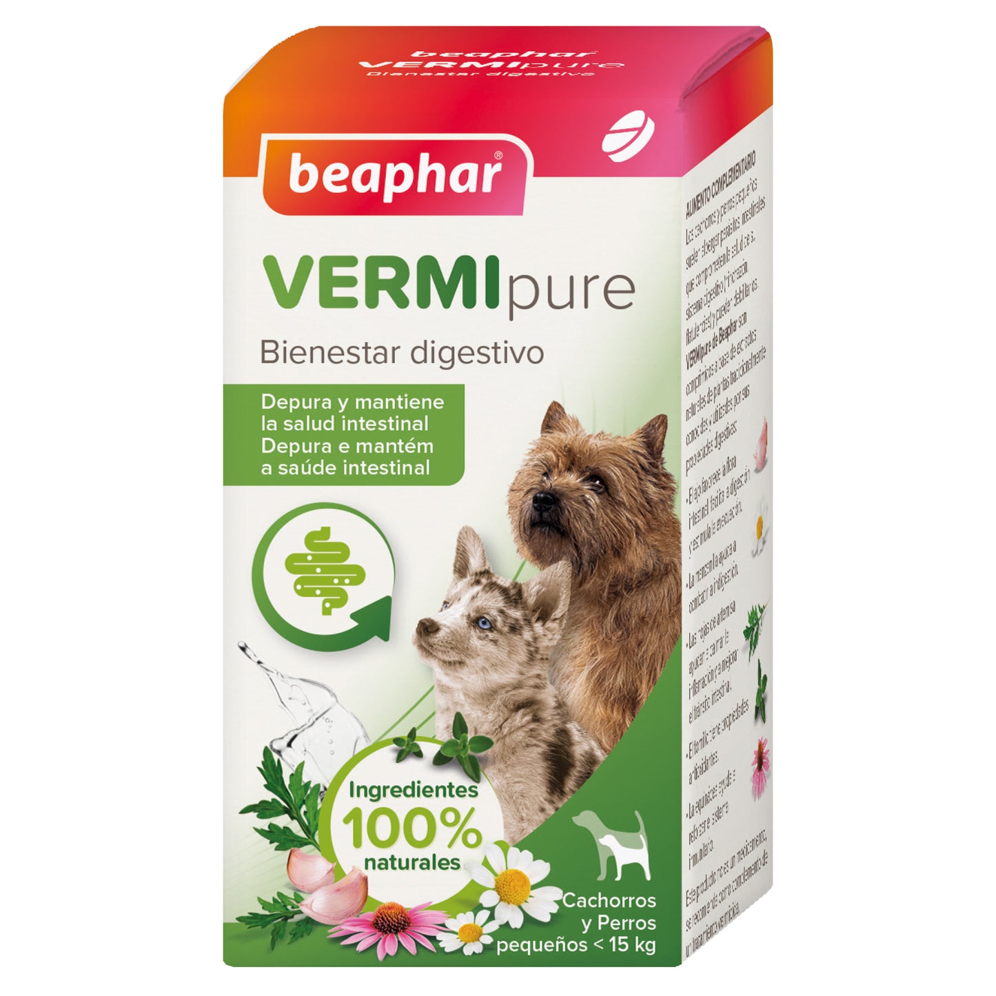 Beaphar - VERMIpure Desparasitante interno Natural para Perros Pequeños