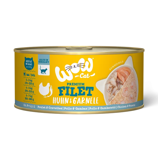WOW Cat - Filete de Pollo y Gambas 70gr