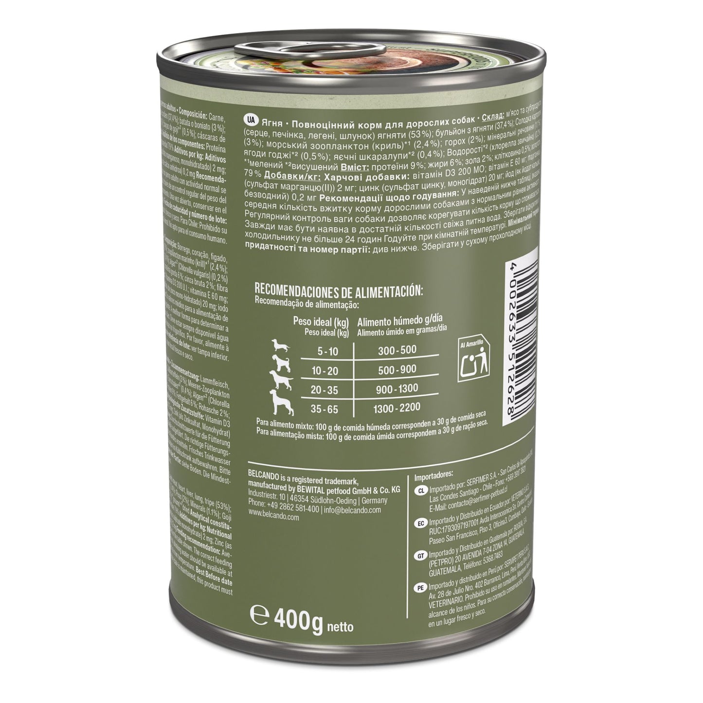 Belcando - Holisitic Cordero 400g