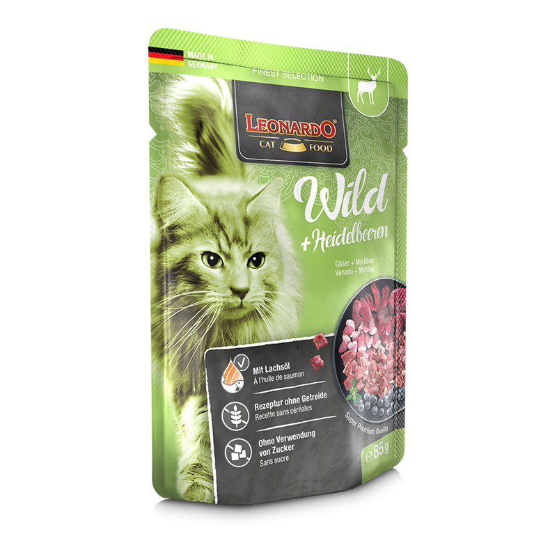 Leonardo Cat Food - Venado con Arándanos