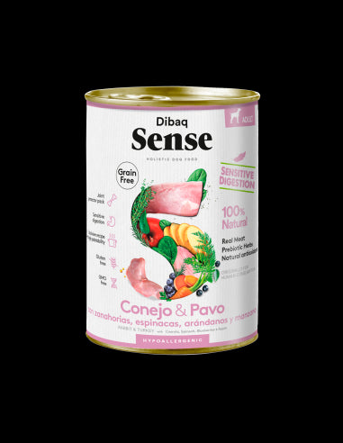 Dibaq Sense - Conejo y Pavo 380g