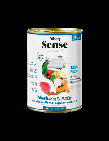 Dibaq Sense - Merluza y Atún 380g