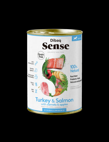 Dibaq Sense - Salmón y Pavo (Cachorros) 380g
