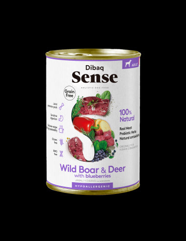 Dibaq Sense - Salvaje Ciervo y Jabalí 380g