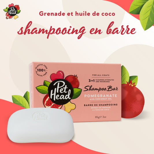 Pet Head - Champú sólido con Granada para Perro