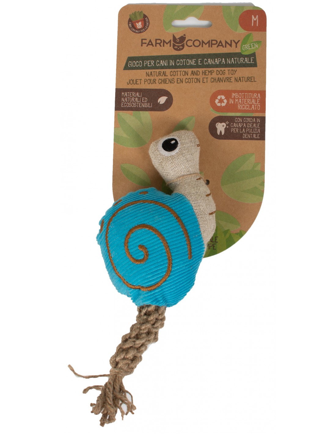 F.Company - Caracol de algodón y cáñamo natural.