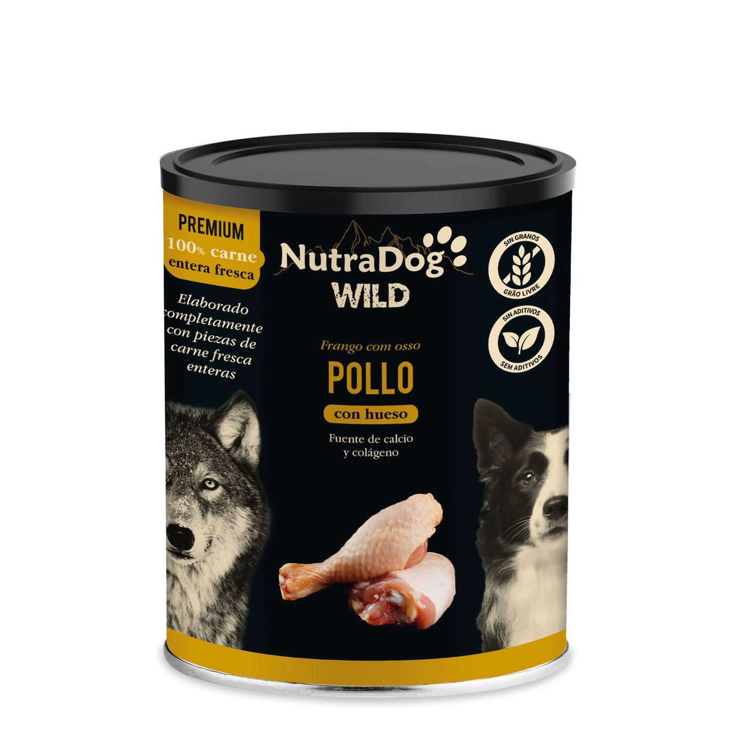 NutraDog Wild Premium - Pollo con Huesos 400gr
